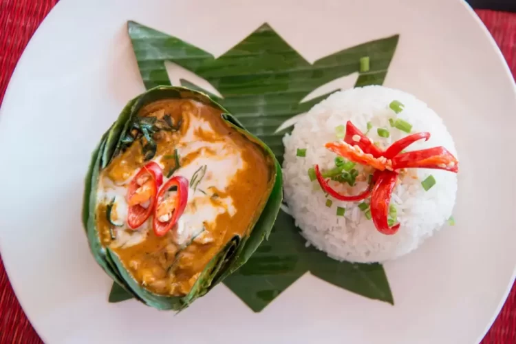 Fish amok – a traditional Cambodian dish