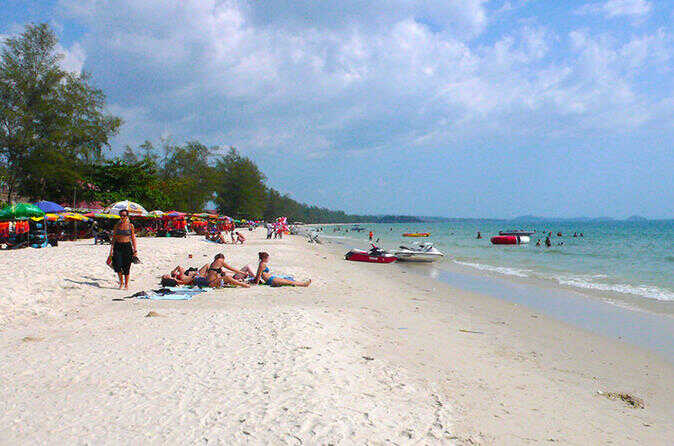 Ochheuteal Beach - one of the most popular beach at Sihanoukville