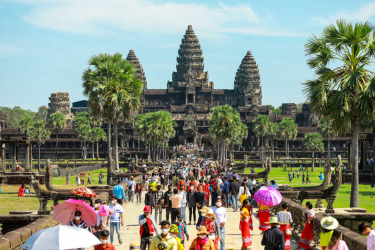 The dry season is peak tourist season in Siem Reap