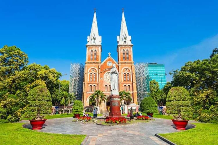 Visit Notre Dame Cathedral at the heart of Saigon