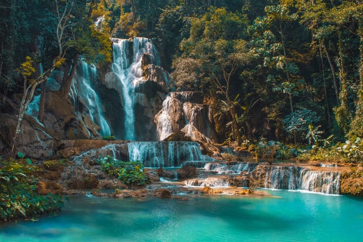 Kuang Si Waterfall in Luang Prabang