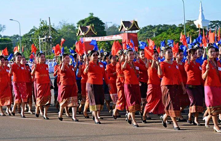 Parade on Lao National Day