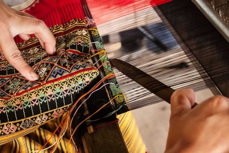 Naga Motif Weaving Technique