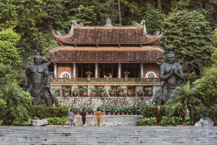 Ksitigarbha Phi Lai Tu Pagoda in Ha Nam. 