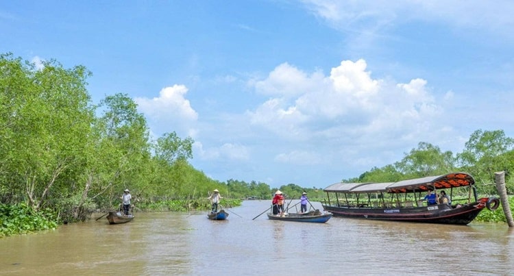 The beauty of Mekong Delta Vietnam during the dry season