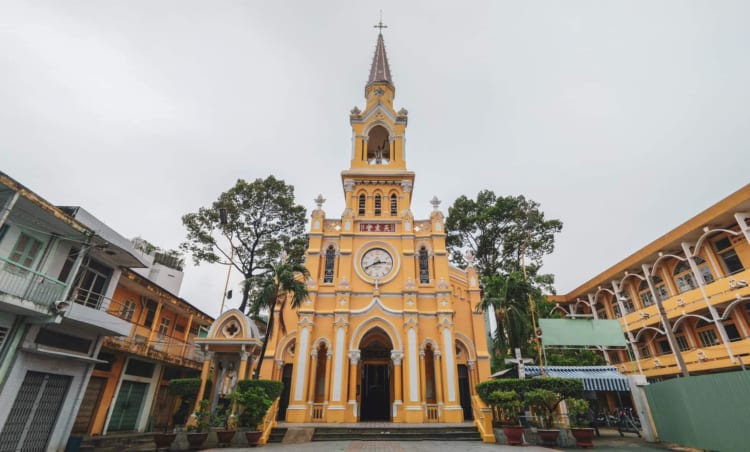 Cha Tam Church built with Gothic style 