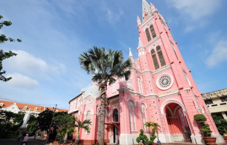 The main tower of Tan Dinh Church