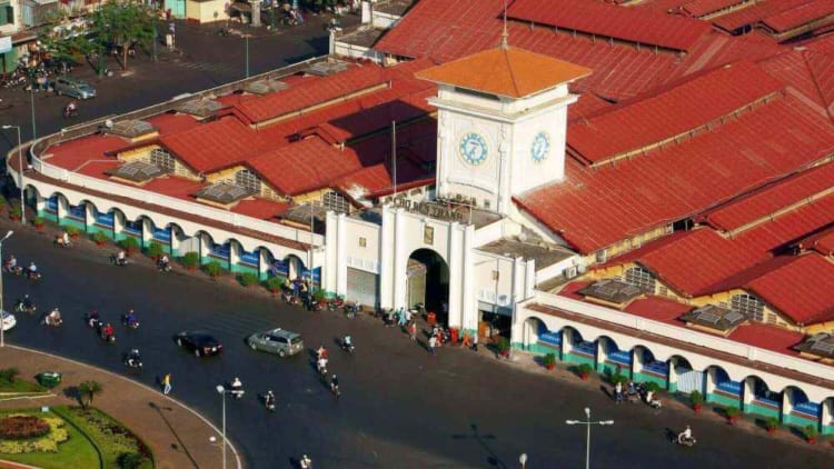 Unique architecture of Ben Thanh Market