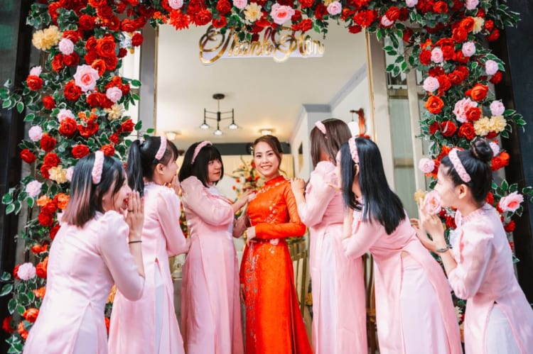 Ao dai at weddings