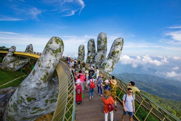 Golden Bridge visitors