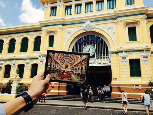 Saigon Central Post Office.