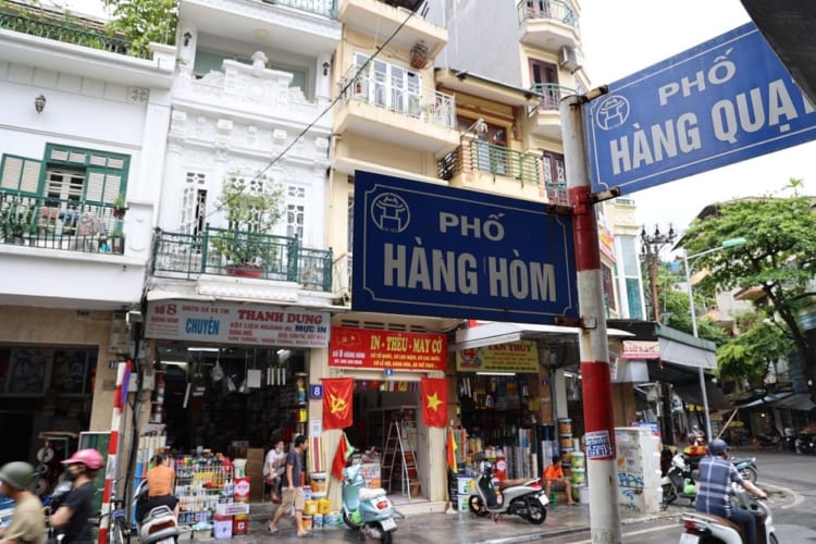 The streets in Hanoi Old Quarter