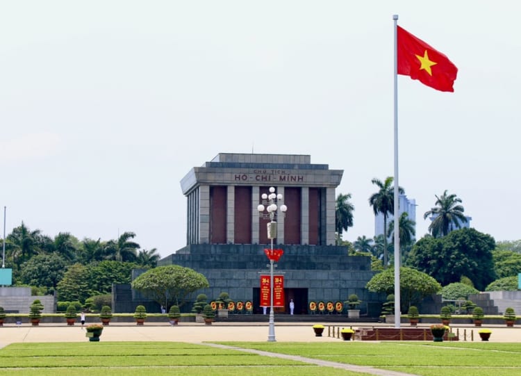 Ho Chi Minh Mausoleum in hanoi