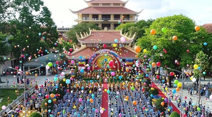 Hoang Phap Pagoda is a prominent Buddhist teaching center