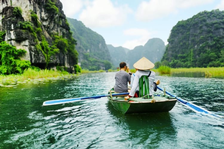 boat trip at Trang An, Ninh Binh