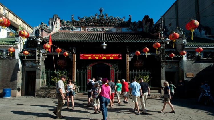 Thien Hau Pagoda, saigon during the New Year