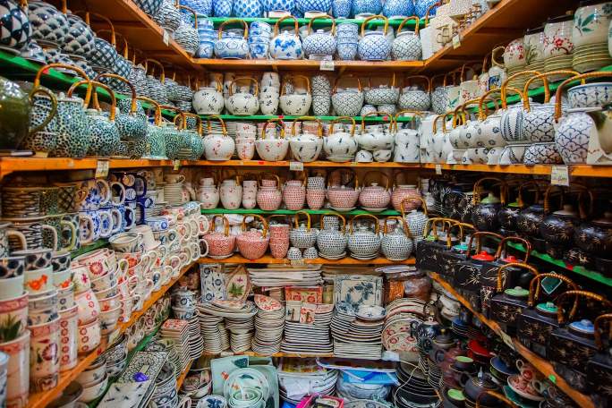 Bat Trang Pottery offers ceramic products for visitors