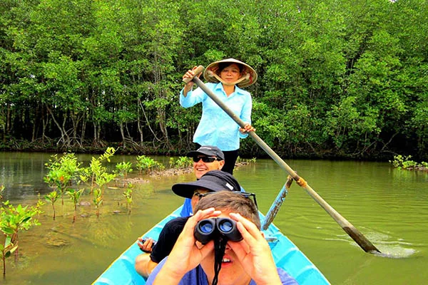 a boat trip in Can Gio Biosphere Reserve