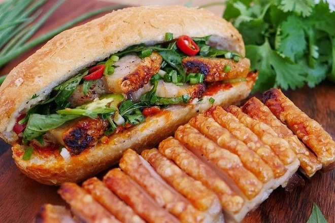 Roast pork banh mi will complete the exotic experience for any traveler!