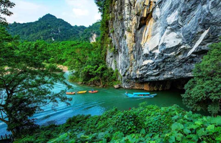 You should not miss the river kayaking at Phong Nha - Ke Bang National Park