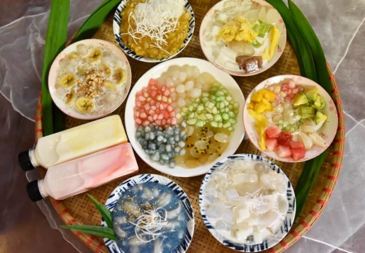 Vietnamese desserts with a lot of unique ingredients