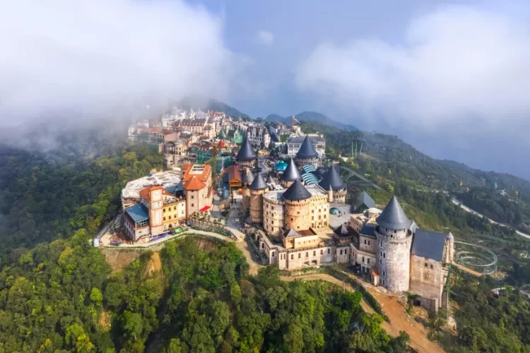 Ba na hills vietnam from above