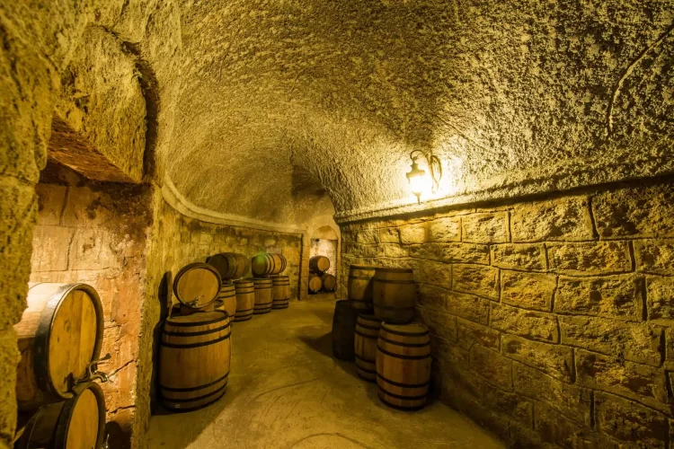 Inside Debay Wine Cellar Ba Na Hills, Vietnam