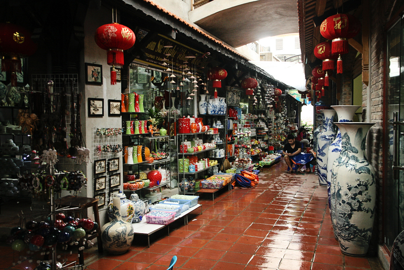 Bat Trang Ceramic Village is one of the places to visit in Hanoi for pottery and handmade souvenirs