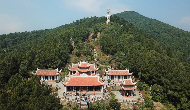 Chua Huong is one of the places to visit near Hanoi for temples, boat rides, and nature