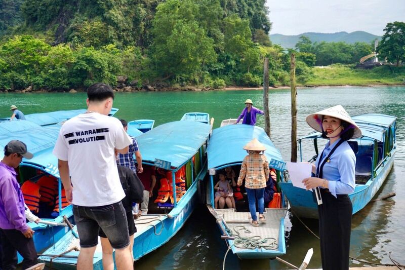 Son Doong Cave Tour participants attending the safety briefing in Phong Nha before departure