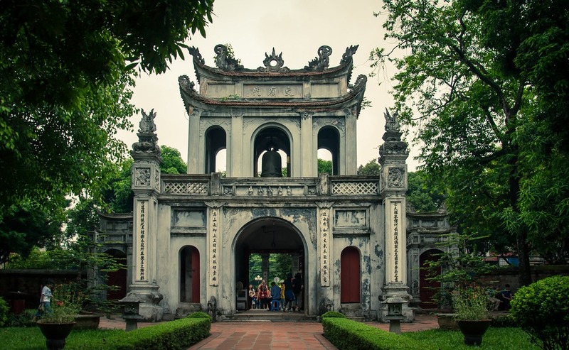 Van Mieu is one of the places to visit in Hanoi for culture, history, and ancient architecture